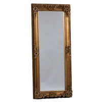 Tall Burnt Gold Ornate Mirror 195 cm