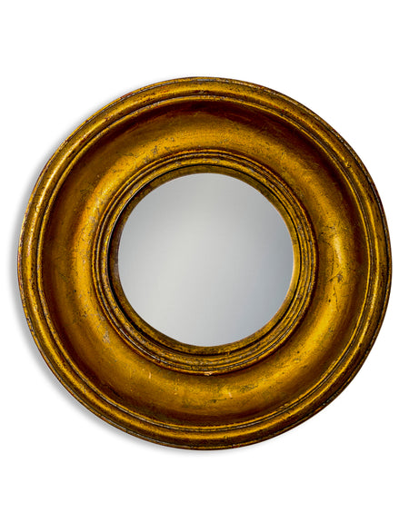 Mini Gold Convex Mirror 17cm