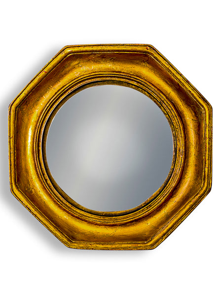 Deep Framed Mini Black Convex Mirror 19 cm