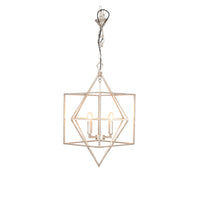 Open Silver Leaf Lantern Light