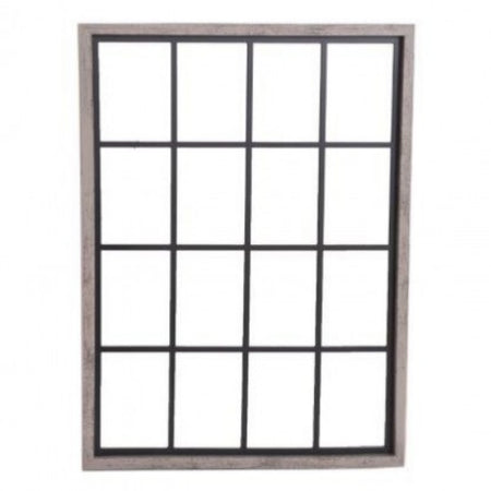 Square Black Framed Mirror 70 x 70 cm