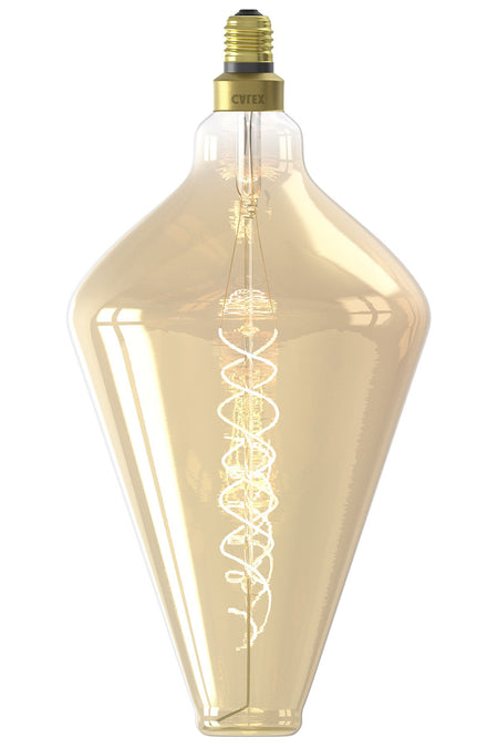 Dimmable LED Globe Spiral Filament Bulb - E27 (Tinted) 4w