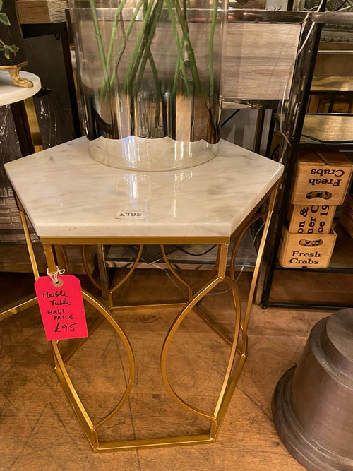 Marble Top Side Table  REDUCED