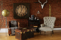 Brown Leather Trunk