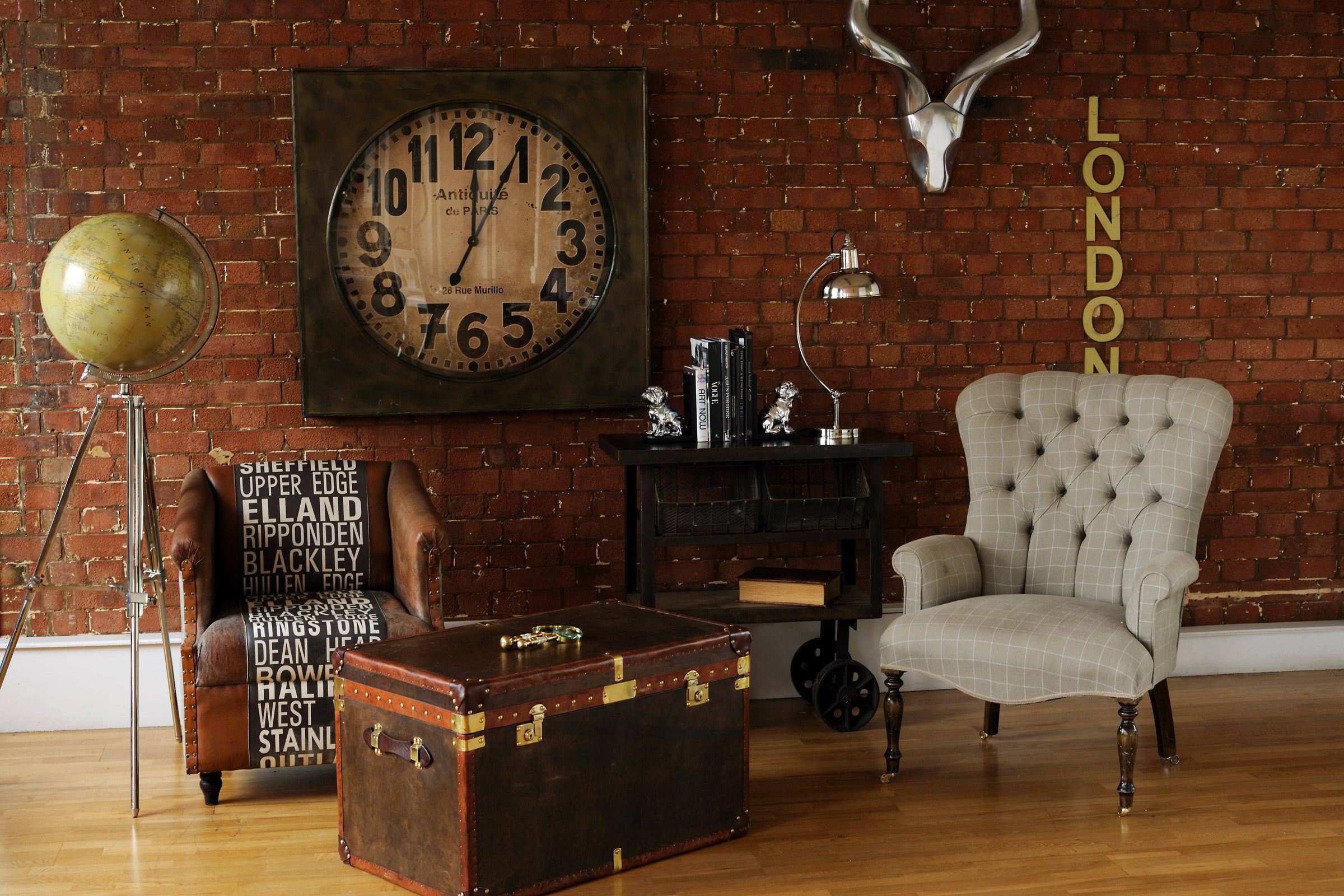 Brown Leather Trunk