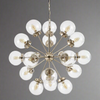 18 Clear Ball Ceiling Light H: 168 cm