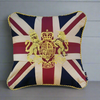 Small Square Union Jack Cushion - Crest 30 x 30 cm