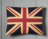 Large Union Jack Cushion - Plain 69 x 53 cm