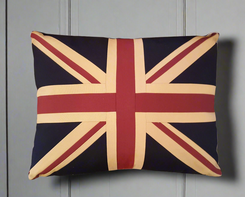 Large Union Jack Cushion - Plain 69 x 53 cm