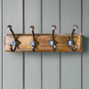 Iron Hooks on Wooden Base - 4