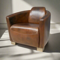 Small Leather Club Chair