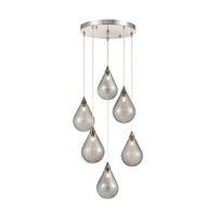 6 Light Cluster Pendant 120 cm