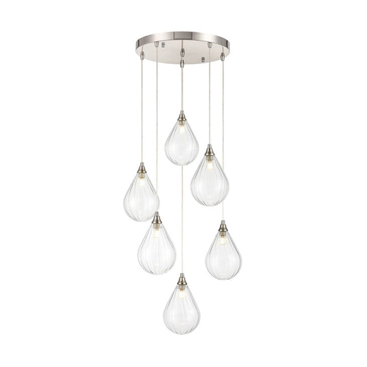 6 Light Cluster Pendant 120 cm