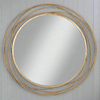 Round Gold Swirl Mirror 90 cm