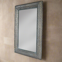 Pierced Lattice Metal Mirror - 100cm