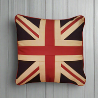 Large Square Union Jack Cushion - Plain 46 x 46 cm