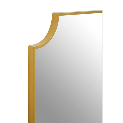 Gold Curve Edge Mirror 117  x 77 cm