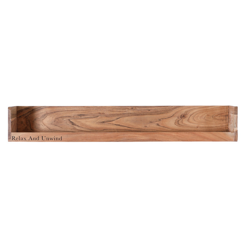 Bathroom Wall Shelf - Acacia Wood- 100cm