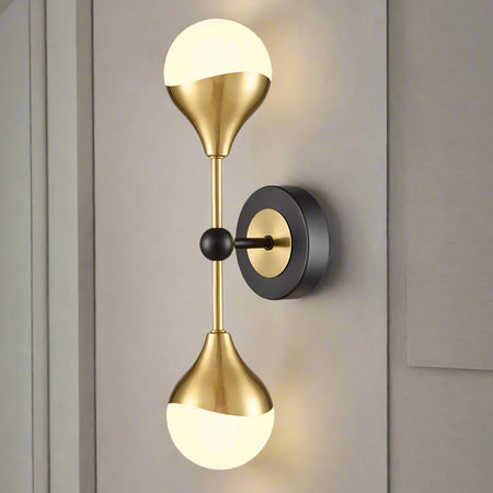 Flush Ceiling or Wall Light - Dark Bronze Bulb Holder 6cm