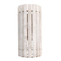 Alabaster and Brushed Bronze Wall Light 30 cm