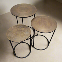 Antique Bronze Top Side Tables