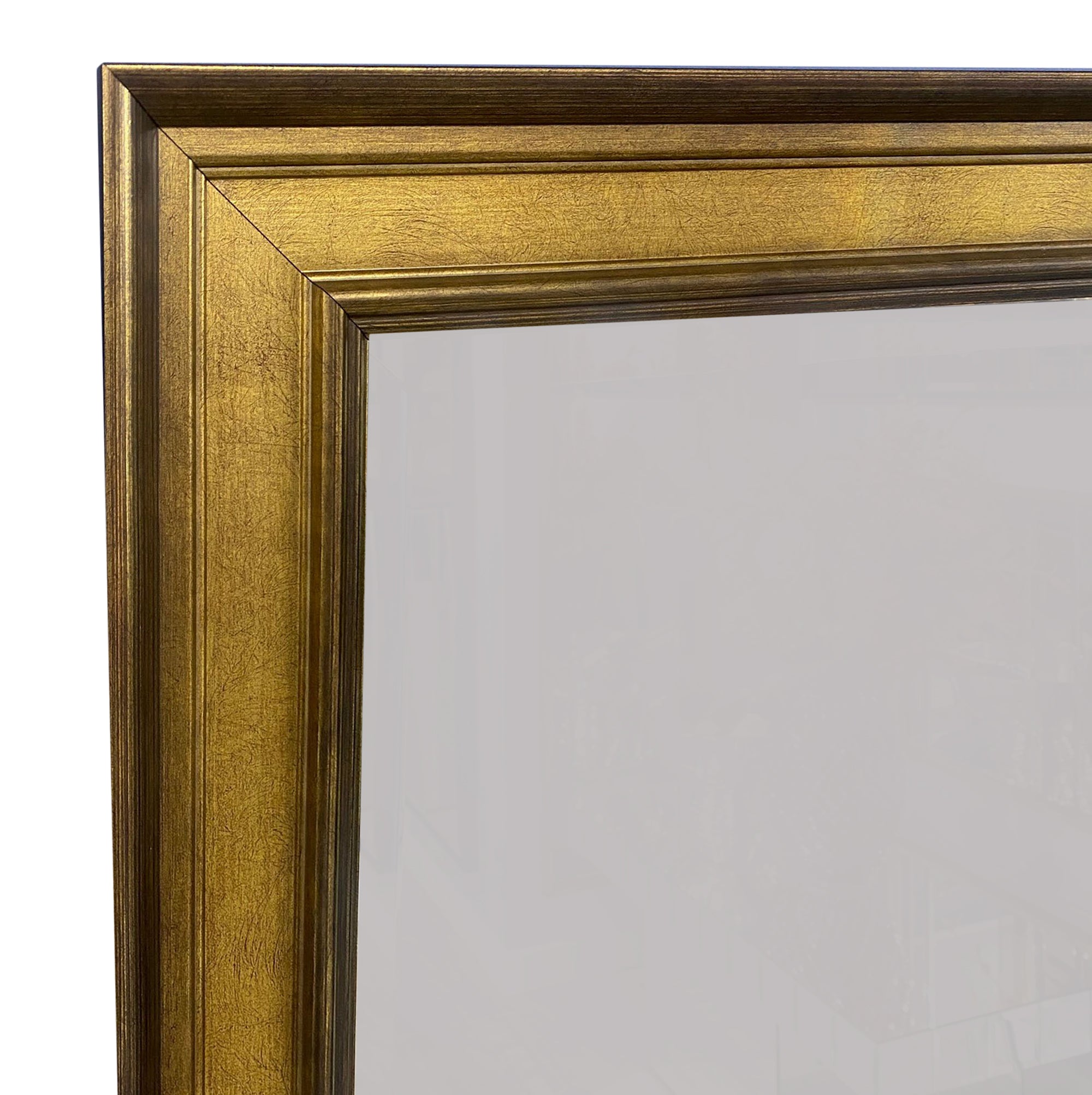 Wall Mirror | Antique Gold Framed Wall Mirror | Rectangular | Large ...