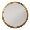 Antique Brass Round Mirror 91 cm