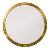 Gold Gilt Metal Circular Mirror 91 cm