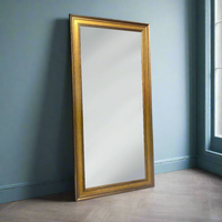 A beautiful antique gold framed mirror, a statement mirror in any room adding light and perspective with a simple frame. This mirror can be made bespoke for you in the following sizes.