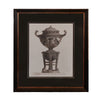 Black Framed Antique Wall Vase Print - 74 cm REDUCED