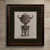 Black Framed Antique Wall Vase Print - 74 cm REDUCED