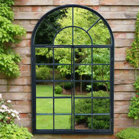 Black Arched 'Door' Mirror 115 cm x 70 cm