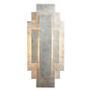 Silvered Deco Wall Light in Art Deco style with layered rectangular panels and aged silver finish. Ideal for vintage-inspired interior wall lighting.