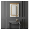 Gold Metal Bamboo Mirror 100 cm x 70 cm