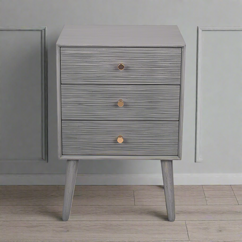 Bedside Grey Wood 61 cm