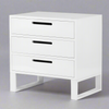 Bedside Table - White Gloss - 60cm