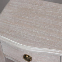 Limewashed Bedside Table