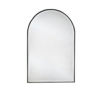 A simple yet stylist thin black framed arch mirror. Minimalist in design. Maximum impact. A quality mirror with bevelled glass.