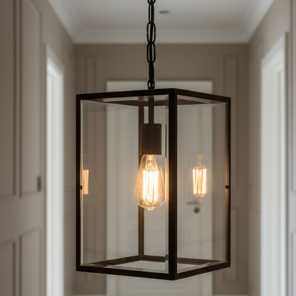 Lantern lights are traditionally used for a hall or porch light, they are now more commonly used over kitchen islands and in any space to add an industrial twist to your decor.