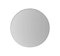 Black Round Mirror - 100cm