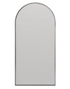 Tall Black Metal Arched Wall Mirror 155 x 75 cm