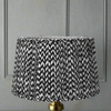 Black Pleated Chevron Shade 30/35/40/45/50 cm