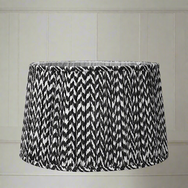 Black Pleated Chevron Shade 30/35/40/45/50 cm