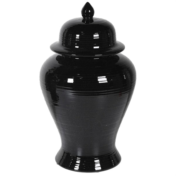 Black Ginger Jar 44 cm - Clearance