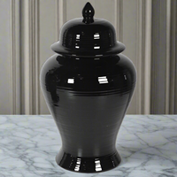 Black Ginger Jar 44 cm - Clearance