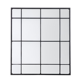 Black Iron Graphic Window Mirror 150cm x 133cm