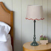 Dark Green Metal Slim Table Lamp & Shade