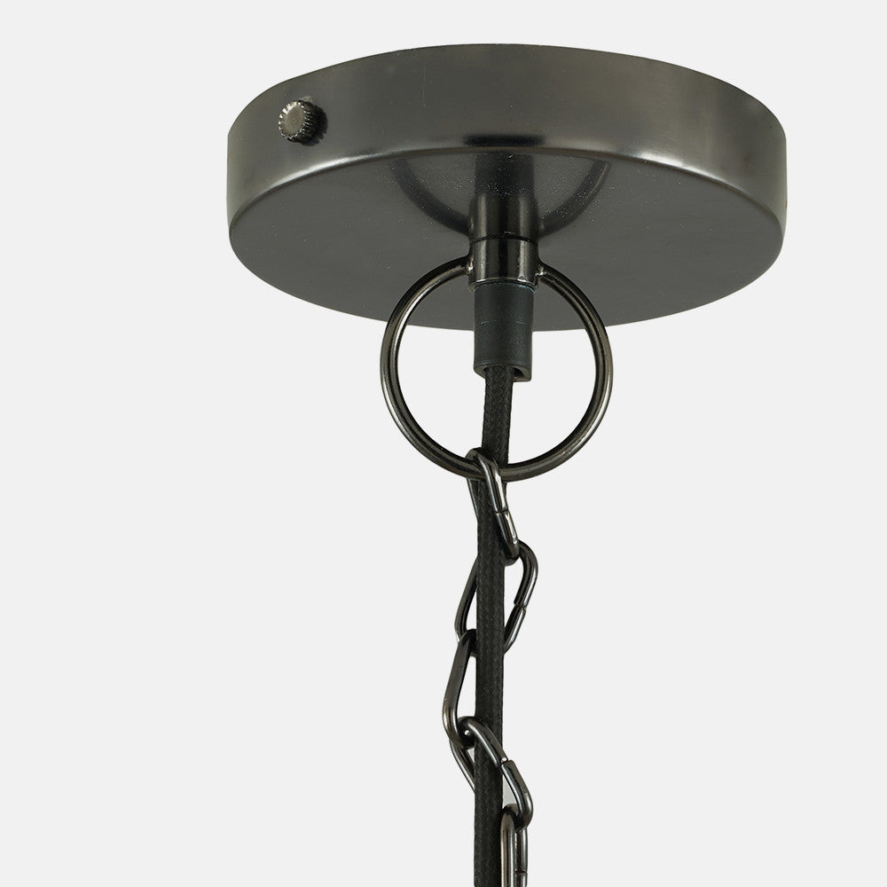 Black Nickel Clear Glass Pendant Light