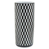 Ceramic Umbrella Stand Black and White 47 cm