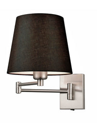 Adjustable Swing Arm Brushed Nickel Wall Light